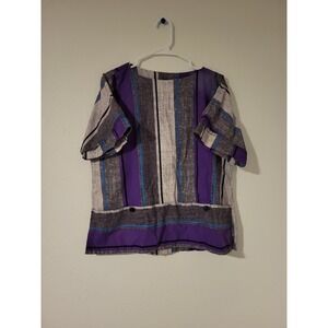 Vintage JCPenney Women's Striped Blouse‎